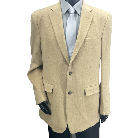 Jos. A. Bank Other - Jos A Bank 100% Camel Hair Men's 42R Tan Sport Coat Two Button Blazer Jacket